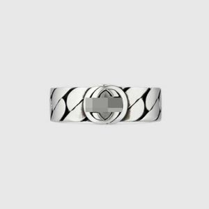 Factory Wholesale 2023 Nouveau luxe Bijoux de mode de haute qualité pour luxe léger Classic Men's Sterling Silver Double Couple Ring Personality