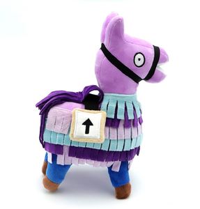 Poupées de forteresse de 20cm, jouets en peluche d'alpaga, jeux entourant des poupées de cheval violet, cadeaux pour enfants, vente en gros d'usine