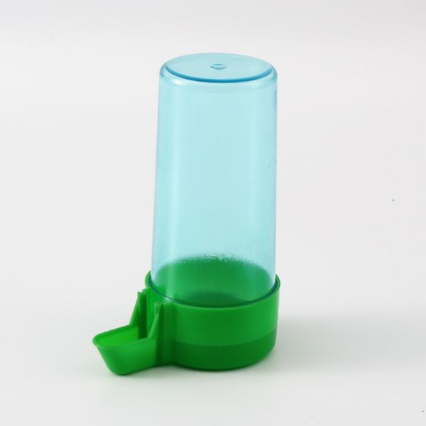 Tubería de agua transparente de plástico para pájaros, suministro de agua potable para loros, venta al por mayor de fábrica, 230ml