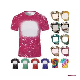 Usine en gros 2T-5XL T-shirts blanchis Sublimation Blanks Logo personnalisé pour l'impression de bricolage Enfants Adts Tops Chemises TT0517 Drop Deliver Dhinw