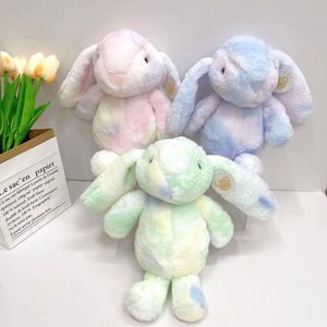 Fabrieksgroothandel 3-kleuren 27cm paaseieren gekleurd konijn knuffels Paaspopgeschenken rond Pasen