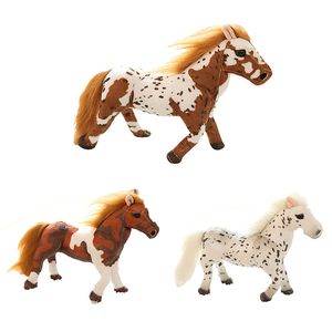 Fábrica al por mayor 30 cm 3 estilos caballo de imitación de peluche de juguete caballo blanco animal de peluche regalo para niños