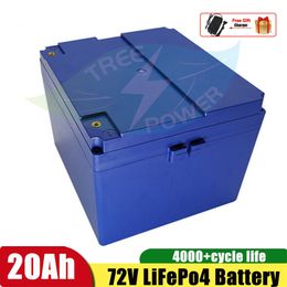 Factory Groothandel 72 Volt Lithium Ion Batterij 72V 20AH LIFEPO4 Batterij voor elektrische riksja