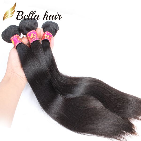 Cheveux brésiliens 3 Bundles Offres Full Head Super Girl Collection Silky Straight Indian Hair Extensions Mode Malaisienne Cambodgienne Péruvienne Bella Hair Factory