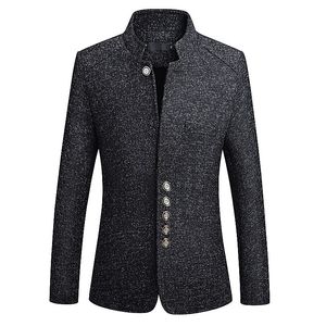 Venta al por mayor de fábrica, trajes casuales de un solo oeste para hombres, traje pequeño ajustado, chaqueta con cuello levantado para caballero británico, blazers dropshipping