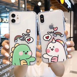 Factory Wholesale personnalisé Soft TPU TPU Couverture mobile Couverture de téléphone en silicone pour iPhone 11 x 8 7 6 Plus avec design de dessin animé 2A3