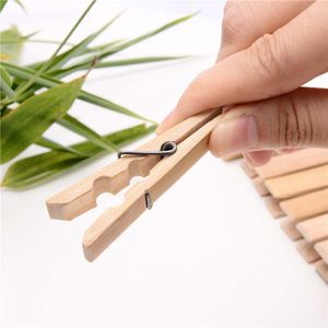 Fabriek Groothandel Decoratieve Mini Houten Kleding Opknoping Peg Clips Mini Craft Peg Wasknijpers Natuur Bamboe Houten pin