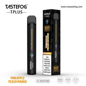 Factory Wholesale Disposable Vape Cheap Prix Tastefog Tplus 800 Puffs Electronic Cigarette avec plainte TPD
