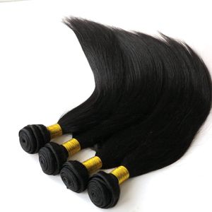 Cheveux brésiliens raides et soyeux Bundles de cheveux indiens Cheveux vierges malaisiens péruviens Livraison gratuite Usine en gros