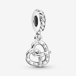 Usine en gros coeur Dangle Charm Pandoras 925 en argent sterling de luxe ensemble de charme bracelet faisant des charmes collier de créateur pendentif boîte d'origine de qualité supérieure