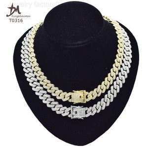 Factory en gros en gros de haute qualité Diamond Cubain Chaîne de bijoux Collier Bracelet Bracelet Men Moisanite