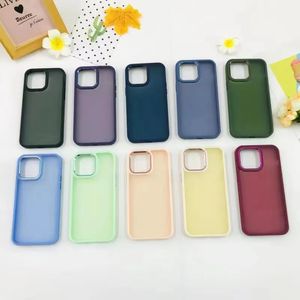 Factory Mayor Mayor de alta calidad Mate Skin Case Tpu TPU PC PC para iPhone 15 14 13 12 11 Pro Max Plus X XS Max