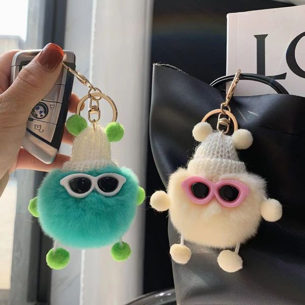 Usine en gros en inventaire kawaii lapin en peluche porte-clés sac mignon pendentif dessin animé en peluche porte-clés poupée gratuit UPS/DHL