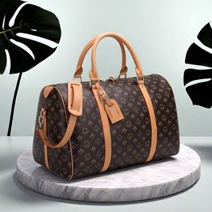 mannen plunjezak vrouwen reistassen handbagage luxe designer reistas Dames mannen pu lederen handtassen grote crossbody tas bakken 55cm