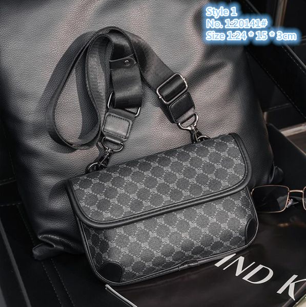 Fábrica al por mayor de cuero hombres bolsos de hombro bolsa de teléfono móvil de negocios letras de tendencia de la calle bolsos para hombre bolso casual impreso personalizado 20141