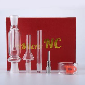 Accesorios para fumar néctares al por mayor de fábrica Collector de vidrio de vidrio de 10 mm con titanium Nail Dab Straw NC NC para tiendas de humo NC01