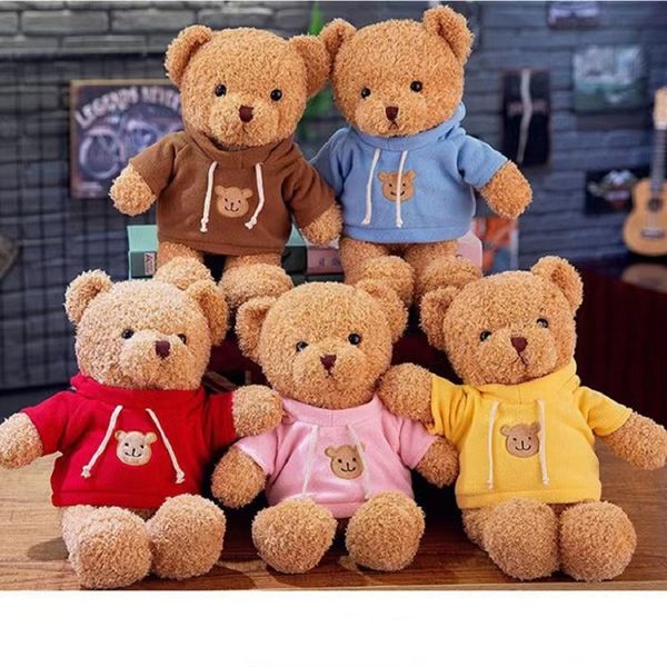 Fábrica Precio al por mayor 18 Estilos de 30 cm Sweater Bear Clothing Teddy Bear Fagly Toy Boet Boil Bear Bear Doll Regalo