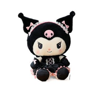 Factory Groothandelsprijs 25 cm Lovely Kuromi Plush Toy Animation Film en televisie -perifere poppencadeau