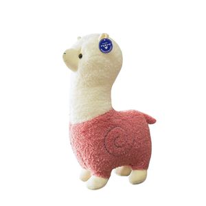 Fabriek groothandelsprijs 6 kleuren 28cm alpaca knuffels kussen schapen poppen kindercadeaus