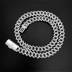 Collier cubain pour hommes, prix de gros d'usine, chaîne en or, bijoux Sterling 925 Aaaaa Cz