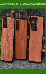 Coque de téléphone en bois d'usine, étui bas pour Samsung Galaxy s20s20 ultras10 plusnote10, accessoires, designs personnalisés, dos en bambou 6750370