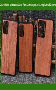 Coque de téléphone en bois d'usine, étui bas pour Samsung Galaxy s20s20 ultras10 plusnote10, accessoires, designs personnalisés, dos en bambou 6750370