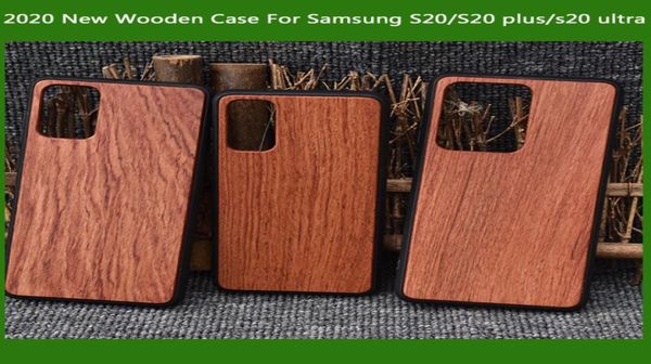 Funda de teléfono de madera de fábrica baja para Samsung Galaxy s20s20 ultras10 plusnote10, accesorios, diseños personalizados, parte trasera de bambú 1238269