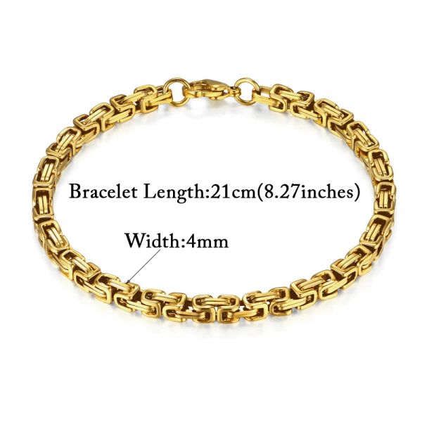 fafafa Neueste 14k Gelbgold Männer Frauen Armband 4mm Goldene Farbe Männliche Hand Kette Link Armband Hip hop Schmuck