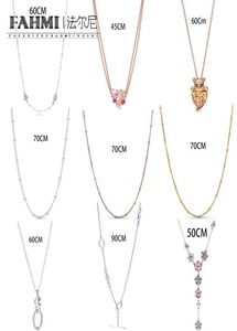 Fahmi 100 925 Sterling zilveren perzik bloesem leeuwin harten pijl fris en elegante charm dames039S ketting 1171484