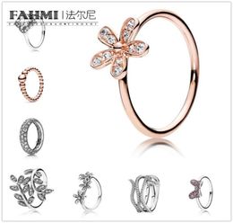 FAHMI 100925 Sterling Zilver Winter Kerst Ring Originele Ms Bruiloft Mode-sieraden 6222163