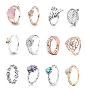 Fahmi 2022 Nieuwe stijl 925 Silver ingelegde kralen Fashion Classic Romantic Love Design Ring Ladies Party Highend Original Jewelry Gift1748173