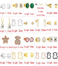 Fahmi 2022 nouveau style 925 en argent sterling ours mode classique exquis dames boucles d'oreilles percées bijoux usine directe s7731306