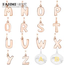 FAHMI – pendentif lettre mignon en or rose, bon savoir-faire, marque de haute qualité, nouveau, en Stock, 2023