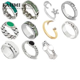 Fahmi Flor abierta de alta calidad versión ancha versión estrecha anillo de diamantes completo en forma de corazón hueco Marca de alta calidad 2023 Nuevo en stock