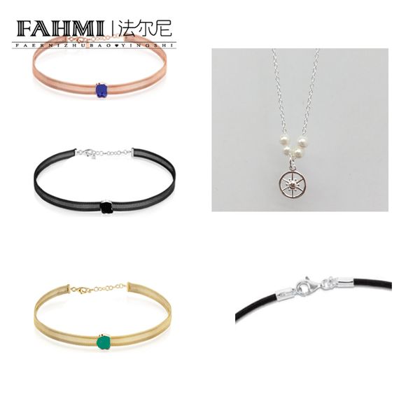 Fahmi S925 Collar de plata esterlina para mujer Verano 2022 Nuevo collar decorativo de cadena de clavícula de nicho de diseño de gama alta de lujo ligero