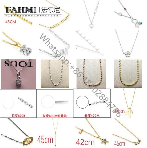 Fahmi2022 tout nouveau charme délicat haut de gamme en argent sterling 925 bricolage mme ours fabricants de collier de mode direct Whole4844819