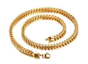 Fahsion Nieuwe Design Top Selling Never Fade Rvs 18 K Gold Boxy Link Collier Hoge Kwaliteit Heren Sieraden 6mm 24 ''