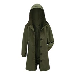 Fahsyee Raircape Mujeres, chaqueta de lluvia impermeable con capucha con capucha de viento al aire libre