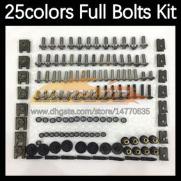 268PCS Kit completo de tornillos completos de cuerpo MOTO para YAMAHA YZF1000R Thunderace YZF 1000R 1996 1997 1998 99 00 01 02 03 Pernos de carenado de motocicleta Perno de parabrisas Tornillo Tuercas Tuerca