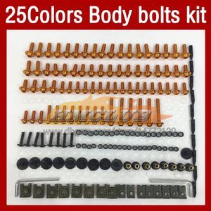 Kit complet de vis de boulons de carénage de moto pour Yamaha FZR400R FZR-400 FZR 400R FZR 400 FZR400 R RR 89 90 1989 1990 MOTO corps pare-brise boulon vis écrou écrous 268 pièces