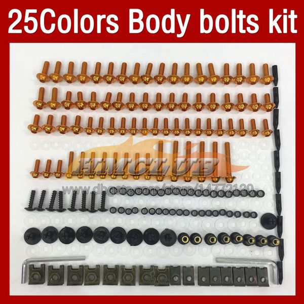 Kit completo de tornillos de carenado de motocicleta para YAMAHA FZR400R FZR-400 FZR 400R FZR 400 FZR400 R RR 89 90 1989 1990 MOTO Body Windshield Bolt Tornillos Tuercas 268PCS