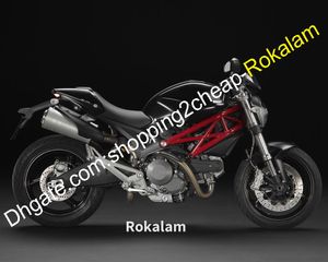 Carénage pour Ducati 696 796 795 M1000 M1100 2009 2010 2011 2012 2013 Kit de rechange de capot de moto noir (moulage par injection)