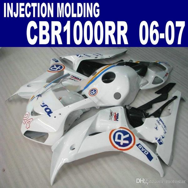 kit de carenado para molde de inyección HONDA CBR 1000 RR 06 07 blanco negro REPSOL CBR1000RR 2006 2007 ABS carenados CP61