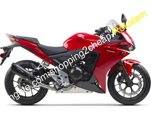 Kuipenset voor HONDA CBR500R CBR 500R CBR500 13 14 15 ROOD BLACK SILVER ABS Carrosserie Motorfietsverbarstingskit 2013 2014 2015 (spuitgieten)