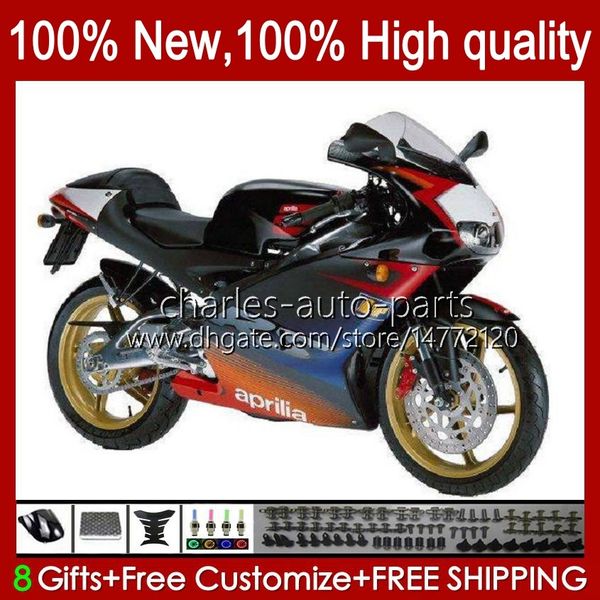 Carénings pour Aprilia Gloss Black RSV RS 125 R RR 125RR RS125 99 00 01 02 03 04 05 36 NO.37 RS4 RS-125 RSV125 RSV-125 1999 2000 2001 2002 2003 2004 2005 RSV125RR 99-05 Kit de corps