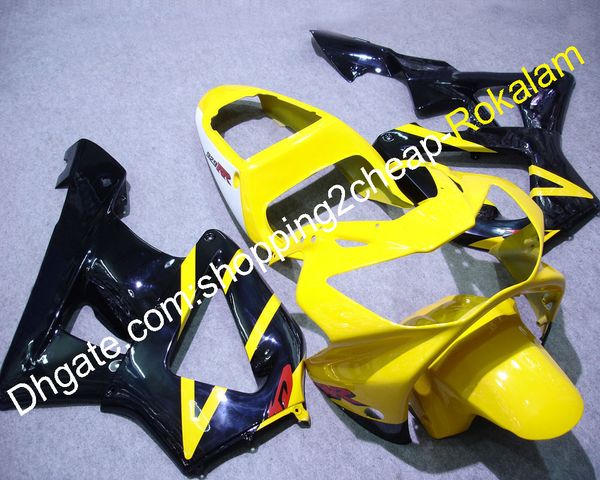 Carenados para Honda CBR900RR 929 2000 2001 CBR CBR900 RR 00 01 Amarillo Negro Blanco Plástico ABS Carenado de motocicleta (moldeo por inyección)