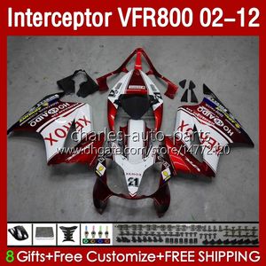 VLAFFEN VOOR HONDA INTERCECTOR VFR800 VFR 800 RR CC 800RR VFR800RR 02 03 04 05 06 07 BODY 129NO.83 800CC 2002 2009 2009 2010 2011 2012 VFR-800 Metalen Rood 02-12 Carrosserie