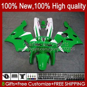 Carenados para KAWASAKI NINJA ZX 6R 636 600CC 600 CC ZX-636 ZX6R 94 95 96 97 Carrocería 50HC.36 ZX636 verde stock ZX-6R 94-97 ZX600C ZX600 ZX 6 R 1994 1995 1996 1997 Kit de cuerpos