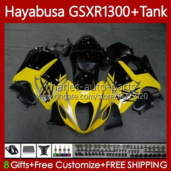 Carénages Pour SUZUKI Hayabusa GSXR-1300 GSXR 1300 CC GSXR1300 96 97 98 99 00 01 74No.86 GSX-R1300 1300CC Jaune noir 2002 2003 2004 2005 2006 2007 GSX R1300 96-07 Carrosserie