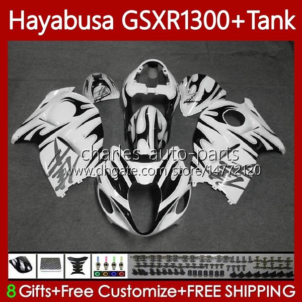 Fairings pour Suzuki Hayabusa GSXR-1300 GSXR 1300 CC GSXR1300 96 97 98 99 00 01 Flames noires 74No.84 GSX-R1300 1300CC 2002 2003 2005 2006 2006 2007 GSX R1300 96-07